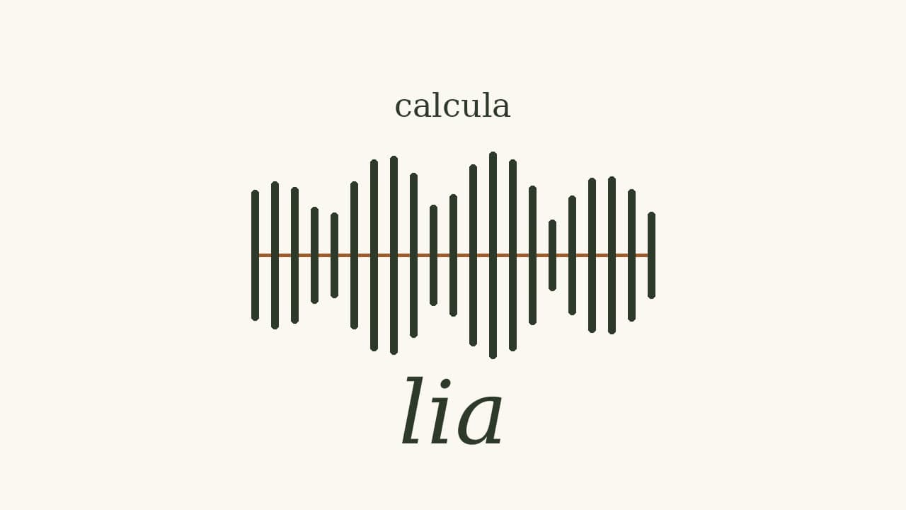 Identidade visual da lia aplicada ao fluxo de cálculo